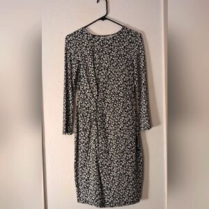 XS petite floral long sleeve dress